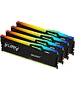 Оперативная память Kingston Fury Beast Black RGB DDR5 4x32GB (KF556C40BBAK4-128)