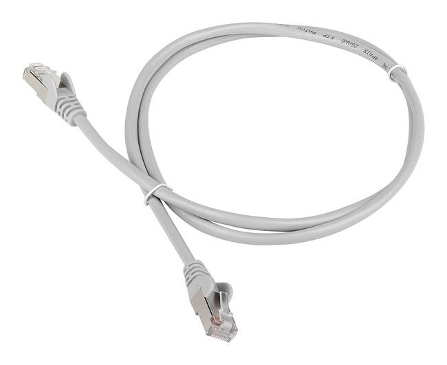 Патч-корд TWT TWT-45-45-1.0/S6-GY 1м серый