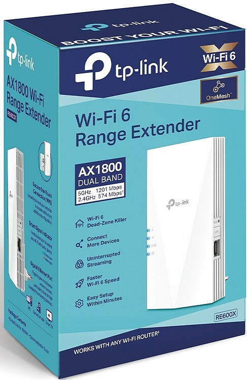 Усилитель Wi-Fi TP-Link RE600X (AX1800)