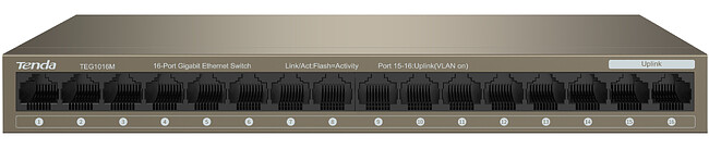 Коммутатор Tenda TEG1016M Коммутатор Tenda TEG1016M