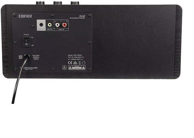 Акустика Edifier D12 черный/черный (80002226)