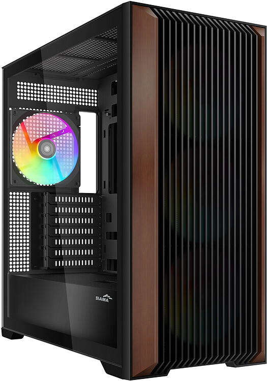 Корпус Sama Z60 BK черный (Z60-BKAWA4X1-GL)