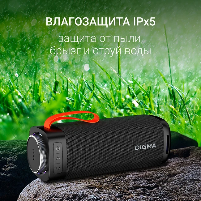 Портативная колонка Digma D-PS1522 черный (PS1522B)