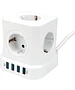 Сетевой фильтр Cablexpert Tower TWR-5-U4-W-2 белый