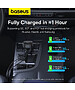 Автомобильное зарядное Baseus Enjoyment Pro C+Retractable C Cable 60W Cluster Black (C00057802111-00)