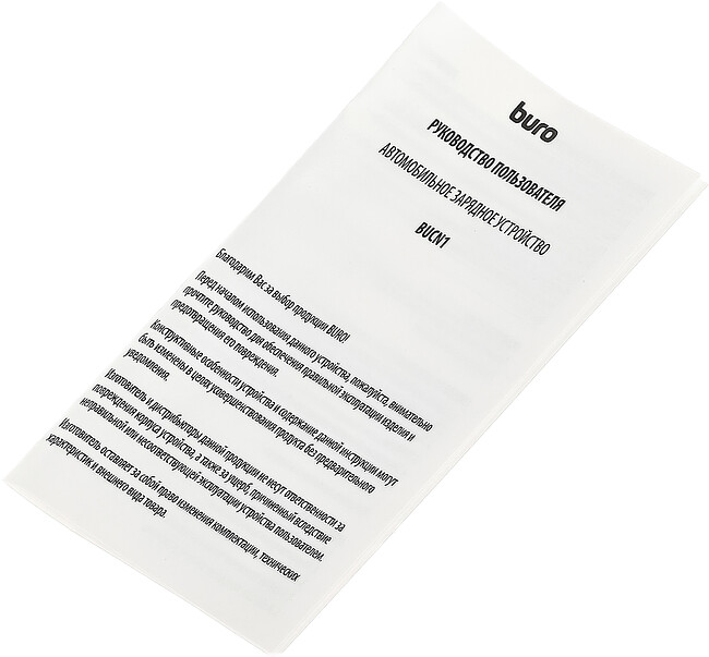 Автомобильное зарядное Buro BUCN1 черный (BUCN18P110BK)