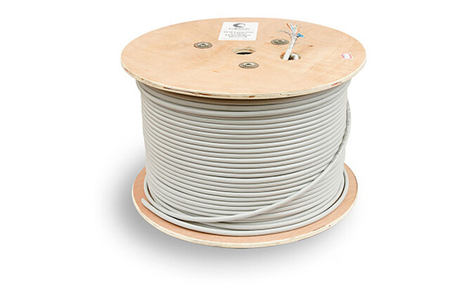 Кабель витая пара Cabeus SFTP-4P-CAT.5E-SOLID-GY серый Кабель витая пара Cabeus SFTP-4P-CAT.5E-SOLID-GY серый
