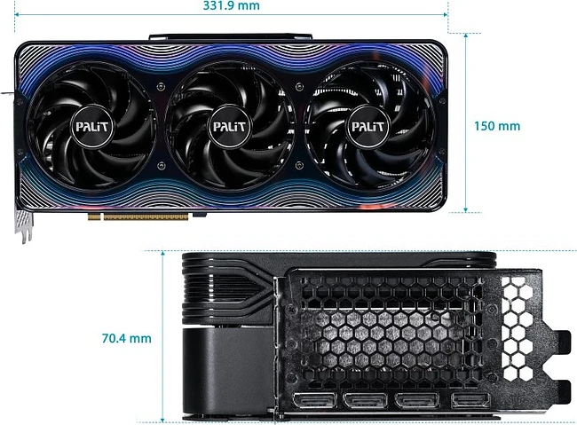 Видеокарта Palit GeForce RTX 5090 GameRock 32Gb GDDR7 (NE75090019R5-GB2020G)