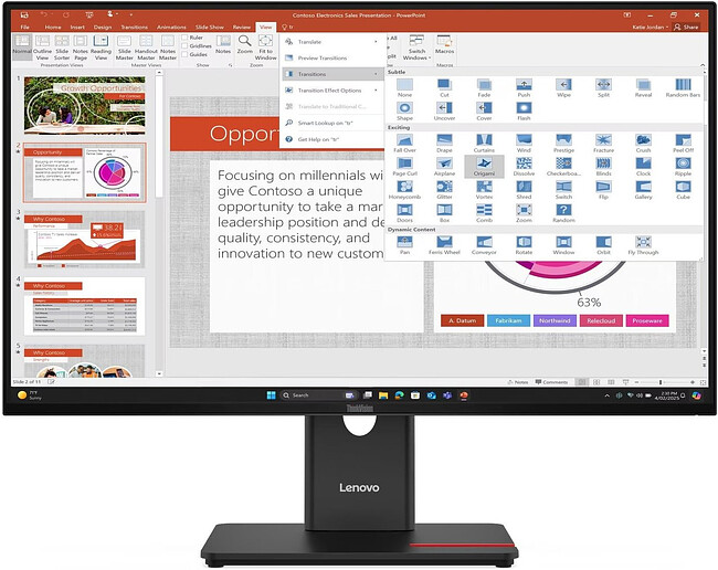 Монитор Lenovo ThinkVision T27-40 (64A5MAT6EU)