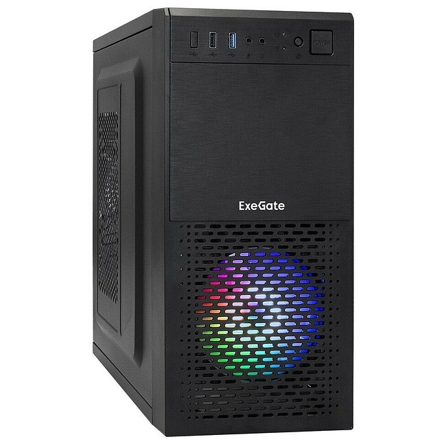 Корпус ExeGate mEVO-7807 без БП черный (EX292981RUS)