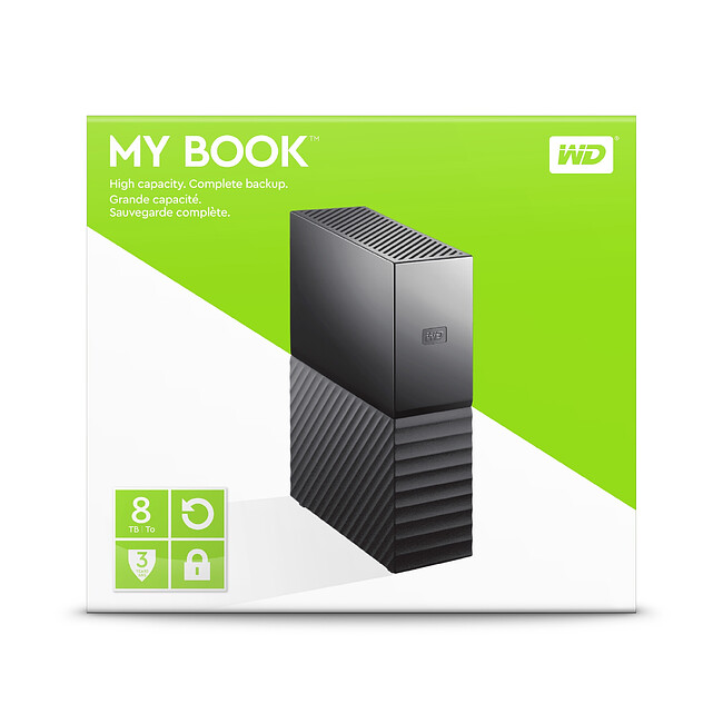 Внешний накопитель WD My Book 8Tb (WDBBGB0080HBK-EESN)