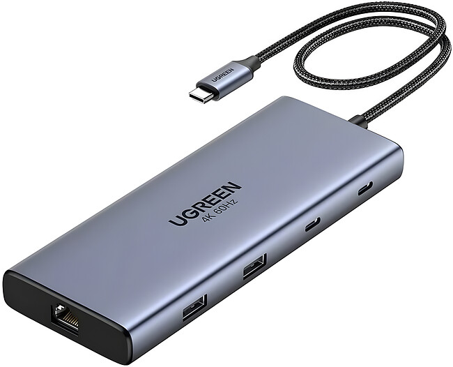 USB-хаб Ugreen CM639	Space Gray (35625)