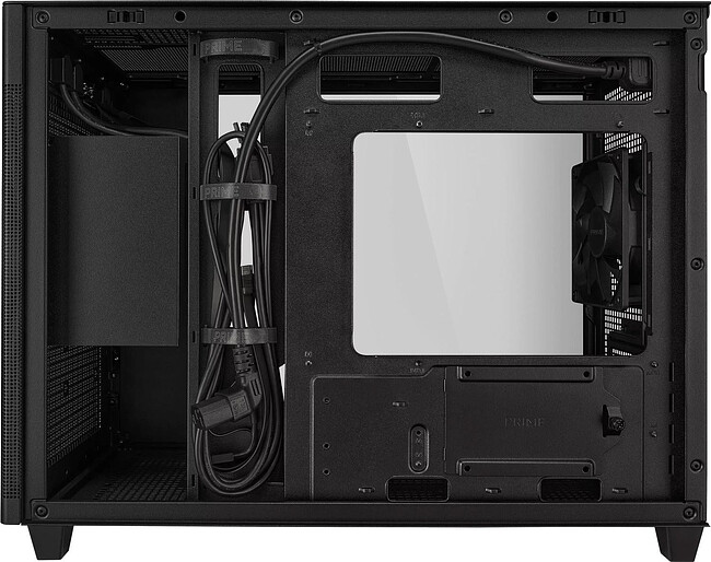 Корпус ASUS PRIME AP201 Tempered Glass mATX без БП Black (90DC00G0-B39010)