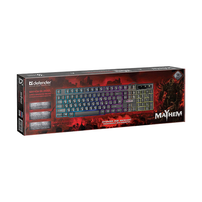 Клавиатура Defender Mayhem GK-360DL RU (45360)