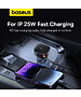 Автомобильное зарядное Baseus Enjoyment Pro U+Retractable C 60W Cluster Black (C00057802111-02)