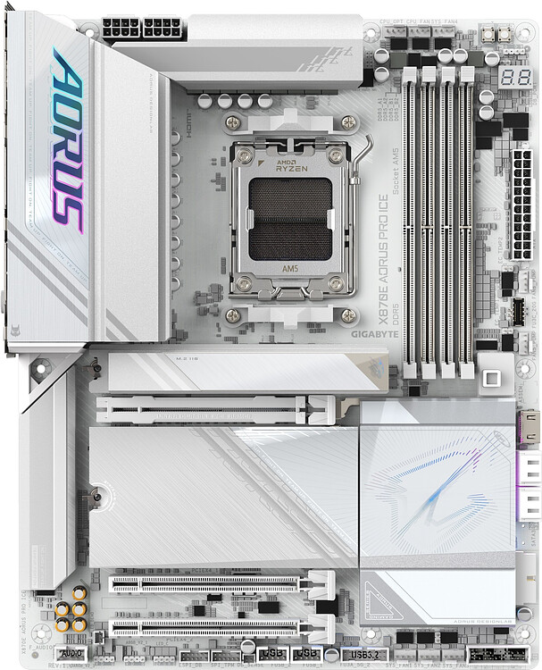 Материнская плата GigaByte X870E Aorus Pro X Ice rev. 1.0