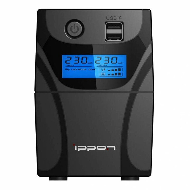 Источник бесперебойного питания Ippon Back Power Pro II 500 черный (1030299)