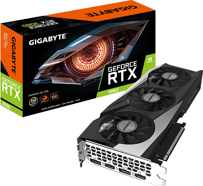 Видеокарта GigaByte GeForce RTX 3060 Gaming OC 12GB GDDR6 rev. 2.0 (GV-N3060GAMING OC-12GD 2.0)