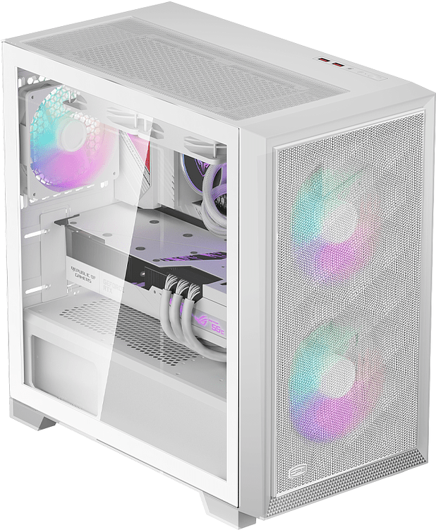 Корпус PCCooler C3D310 WH ARGB без БП (C3D310-WHP2-GL)