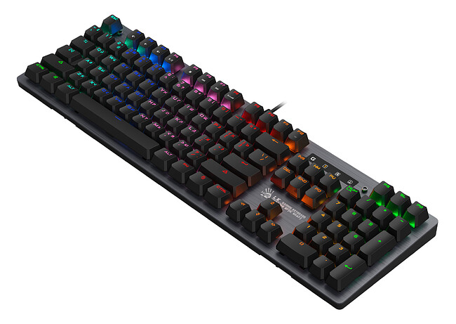 Клавиатура A4Tech Bloody B760 Grey/Neon Black Switch