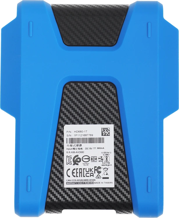 Внешний накопитель A-Data HD680 1Tb AHD680-1TU31-CBL синий