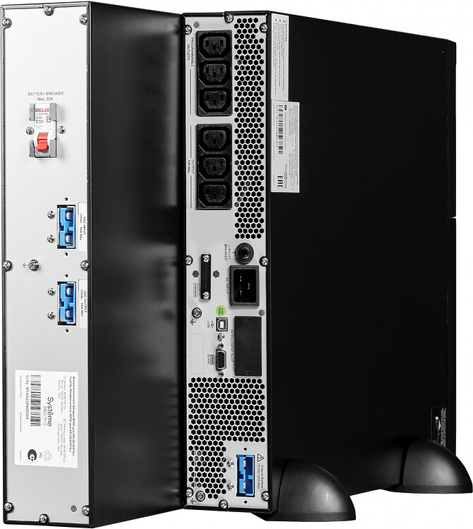 Источник бесперебойного питания Systeme Electric Smart-Save Online SRV 2000ВА (SRVSE2KRTXLI)