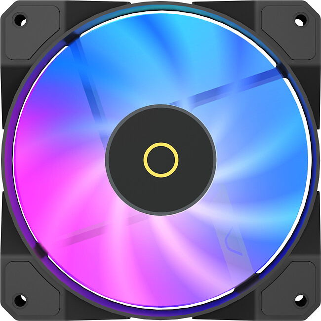 Вентилятор для корпуса Ocypus Beta F12 BK ARGB Reverse Blade (Beta-F12-BK1AM01X-GL)