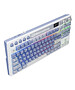 Клавиатура Royal Kludge RK M87 Cream switch/Ocean Blue