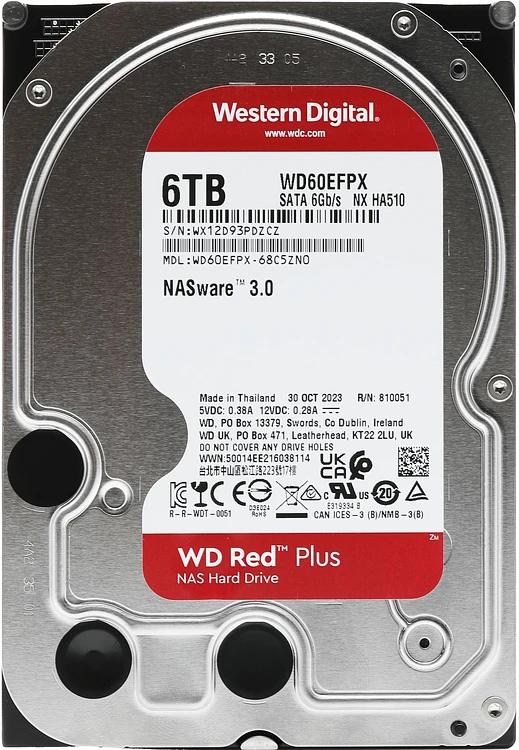 Жесткий диск WD Red Plus 6TB (WD60EFPX)