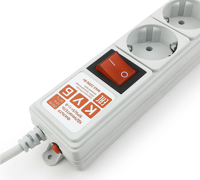 Сетевой фильтр Power Cube SPG(5+1)-B-6 1.9 м серый