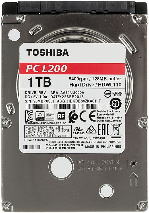 Жесткий диск Toshiba 1TB HDWL110UZSVA