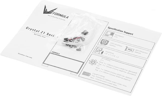 Корпус Formula V Line Crystal Z1 без БП белый