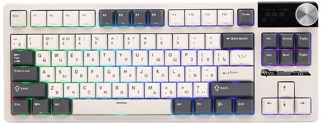 Клавиатура Royal Kludge RK S85 White Night/Cloud switch