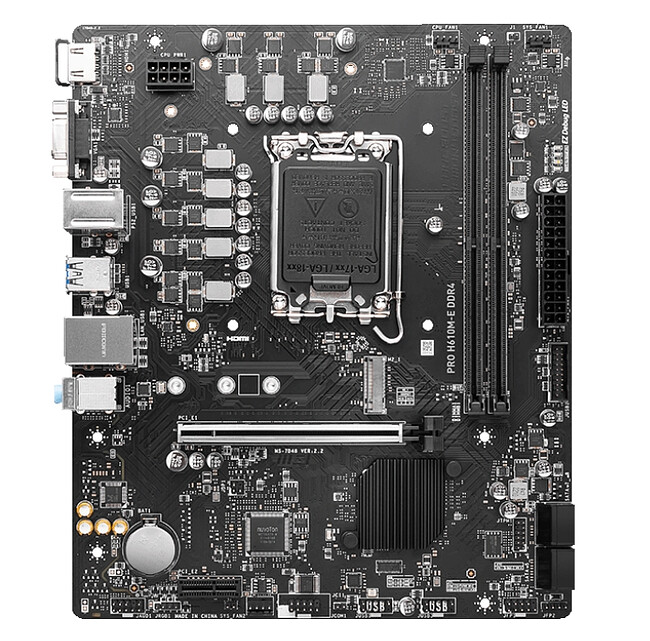 Материнская плата MSI Pro H610M-E DDR4