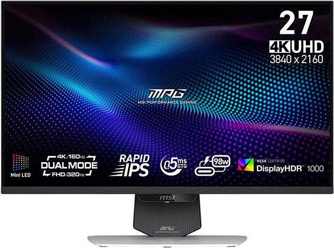 Монитор MSI MPG 274URDFW White (9S6-3CF09H-030)