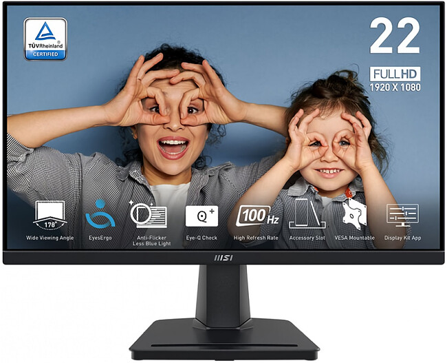 Монитор MSI Pro MP225V Black (9S6-3PE0CM-015)