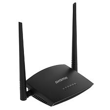 Роутер беспроводной Digma DWR-N301 черный