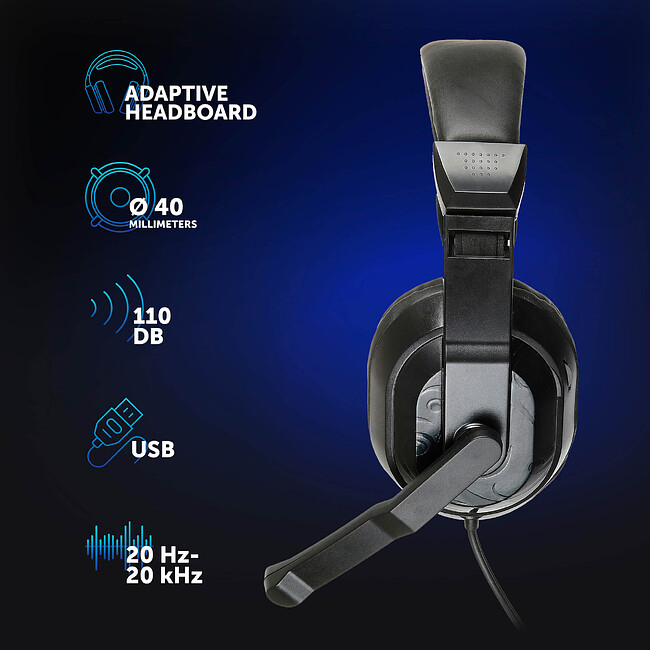 Набор периферии Oklick HS-HKM100G черный