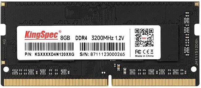 Оперативная память Kingspec SO-DIMM DDR4 DIMM 8Gb PC25600 (KS3200D4N12008G) Оперативная память Kingspec SO-DIMM DDR4 DIMM 8Gb PC25600 (KS3200D4N12008G)
