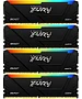 Оперативная память Kingston Fury Beast RGB 4x16GB DDR4 Black (KF432C16BB2AK4/64)