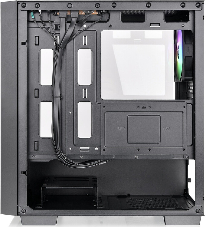 Корпус Thermaltake Versa H16 TG ARGB mATX без БП Black (CA-1Y8-00S1WN-02)