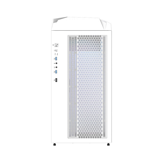 Корпус Gigabyte C301 Glass V2 без БП White (GB-C301GW)