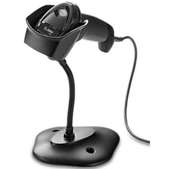 Сканер штрих-кода Zebra DS2208-SR черный с подставкой (DS2208-SR7U2100SGW)
