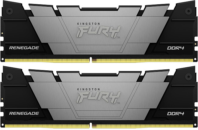Оперативная память Kingston Fury Renegade Black 16GB DDR4 (KF432C16RB2K2/16)