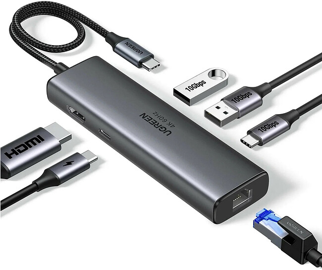 Док-станция Ugreen CM512 Space Gray (45000)