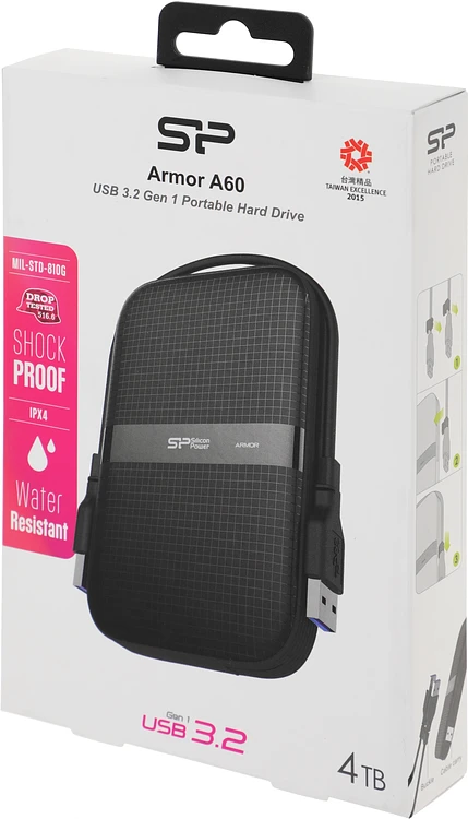 Внешний накопитель Silicon-Power Armor A60 4Tb (SP040TBPHDA60S3A)
