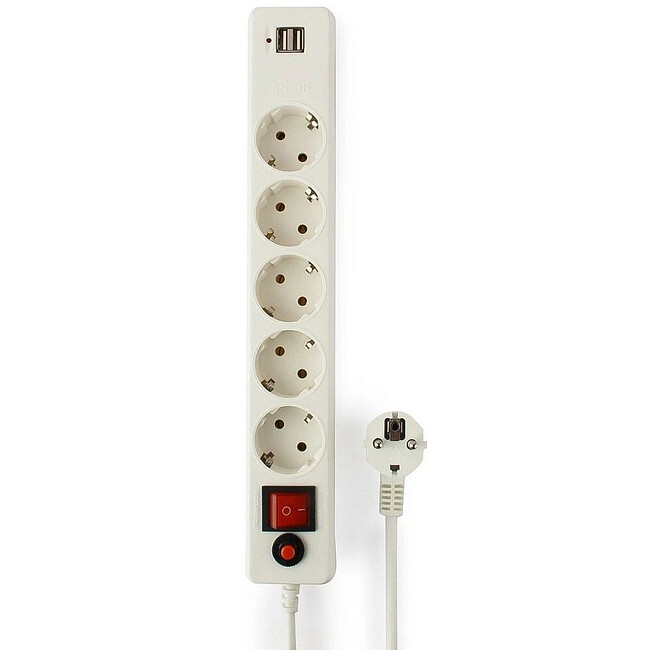 Сетевой фильтр Гарнизон ECL-5-U2-W-1.8 белый