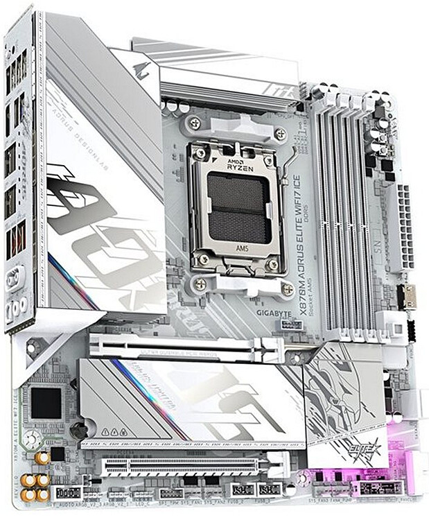 Материнская плата GigaByte X870M Aorus Elite WIFI7 Ice rev. 1.0