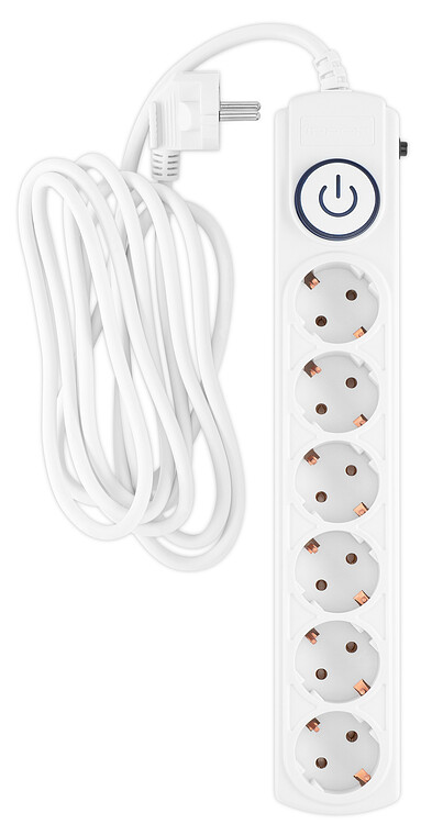 Сетевой фильтр Ippon BK-6-EU-3-10-W белый