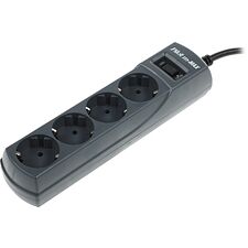 Сетевой фильтр ZIS Pilot m Max 4 euro outlets 3m Black